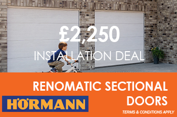 LOCAL PRICE Hormann RenoMatic Sectional Door & Installation for just £2250